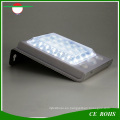 Impermeable al aire libre 24 LED sensor de luz solar Panel Sensor de movimiento PIR LED Lámpara solar 2 modos de luz para patio Jardín pared